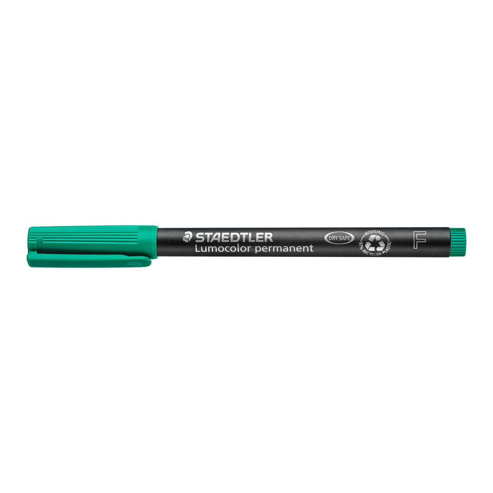 Staedtler Lumocolor Universal Pen Fine Felt Tip Permanent Marker 06mm Green 318-5