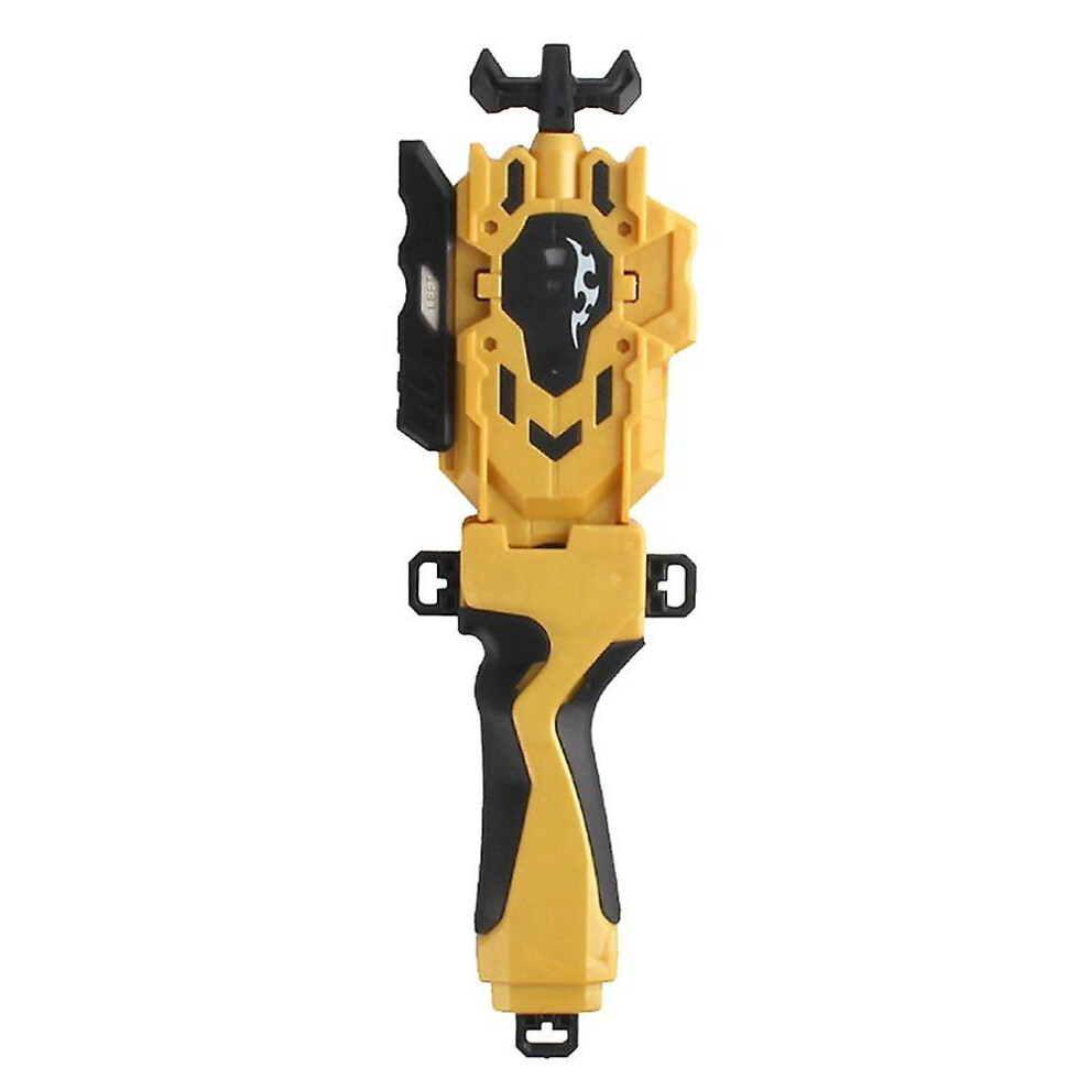 (Yellow) Gyro Launcher And Handle Grip Burst Starter String Strong Spinning Gift