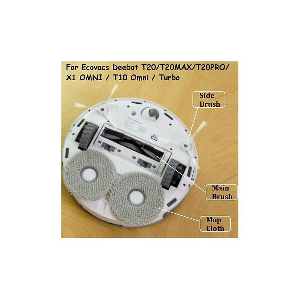Replacement Compatible Ecovacs Deebot T20-t20max-t20pro-x1 Omni-t10 Omni-turbo Robot Vacuum Cleaner Parts Vacuum Accessory