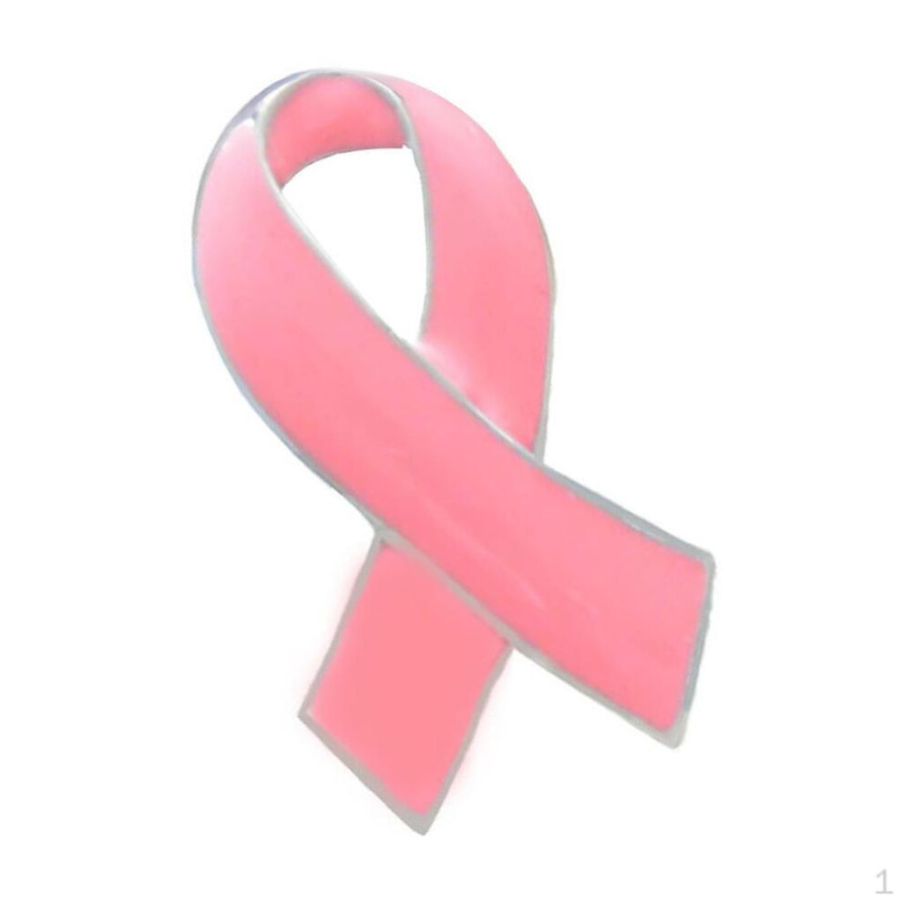 Breast Cancer Awareness Ribbon Clothing Accessory Brooch Pins Women Jewelry