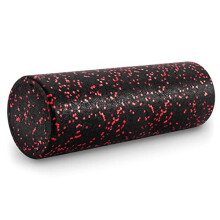 Rullo in schiuma maculata ad alta densit 18x6 pollici nero/rosso
