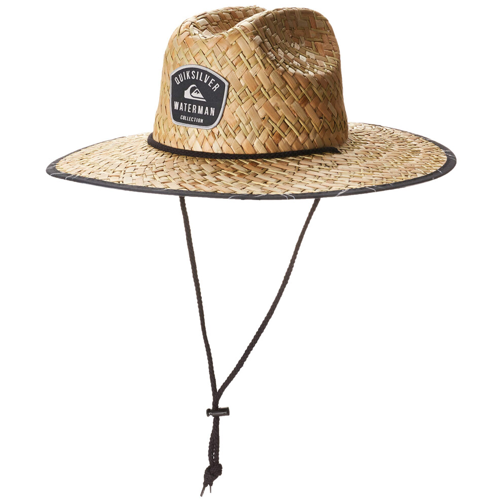 Quiksilver Men's Outsider Lifeguard Wide Brim Beach Sun Straw Hat Sargasso SEA XXL