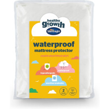 Silentnight Healthy Growth Waterproof Mattress Protector - Deep 30cm Quiet Waterproof Mattress Pad with Fitted Skirt and Soft Touch Cover