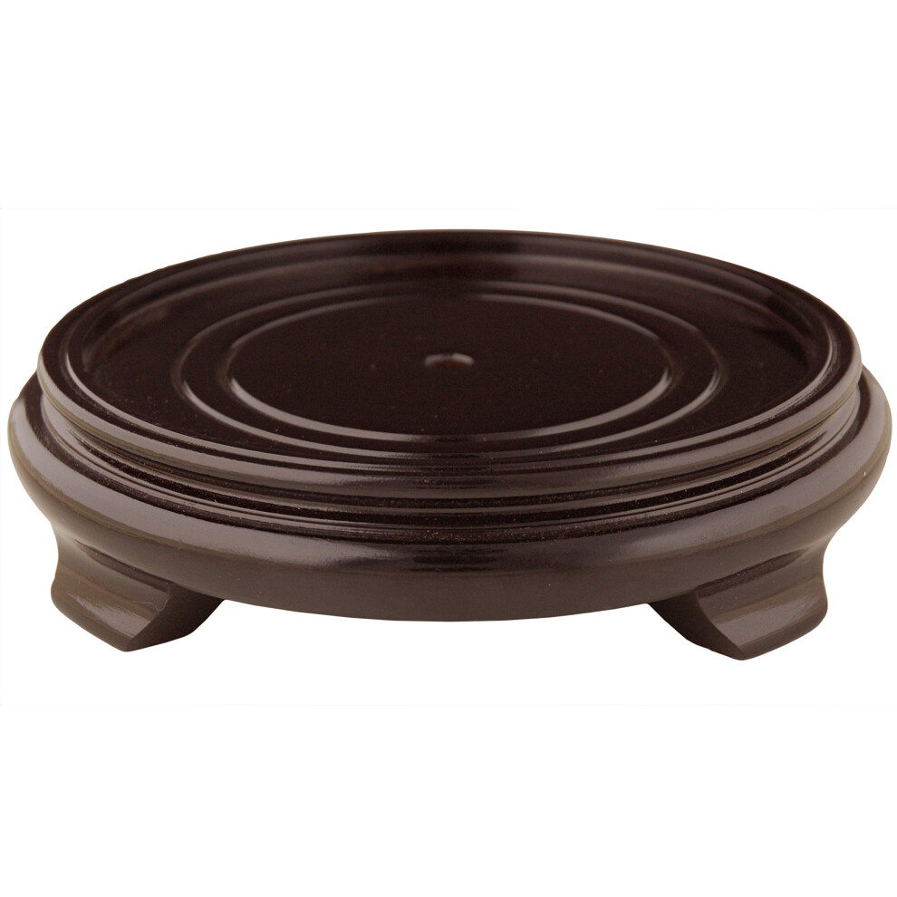 Support sur pied en palissandre Oriental Furniture - (Taille   : 5   po de diam   tre de base)