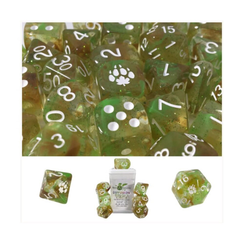 Roll 4 Initiativ Diffusion Poly Set - Druid's Circle w/Class Symbol (15)