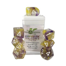 Roll 4 Initiativ Diffusion Poly Set - Paladins Eath w/Class Symbols (7)