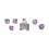 Roll 4 Initiativ Diffusion Poly Set - Bardic Insperation w/Class Symbols (7) 1