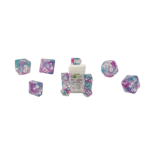 Roll 4 Initiativ Diffusion Poly Set - Bardic Insperation w/Class Symbols (7)