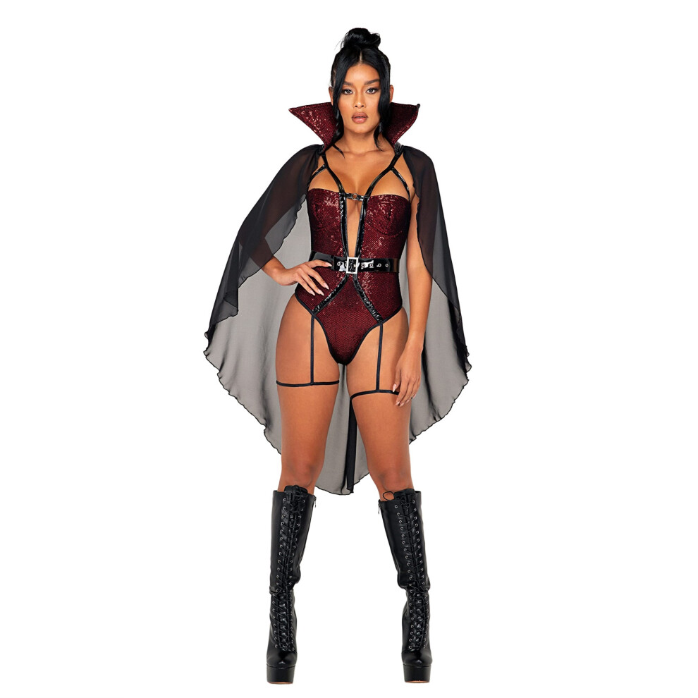 5074 - 2 pi   ces Vampire des Enfers - Moyen / Noir/Rouge