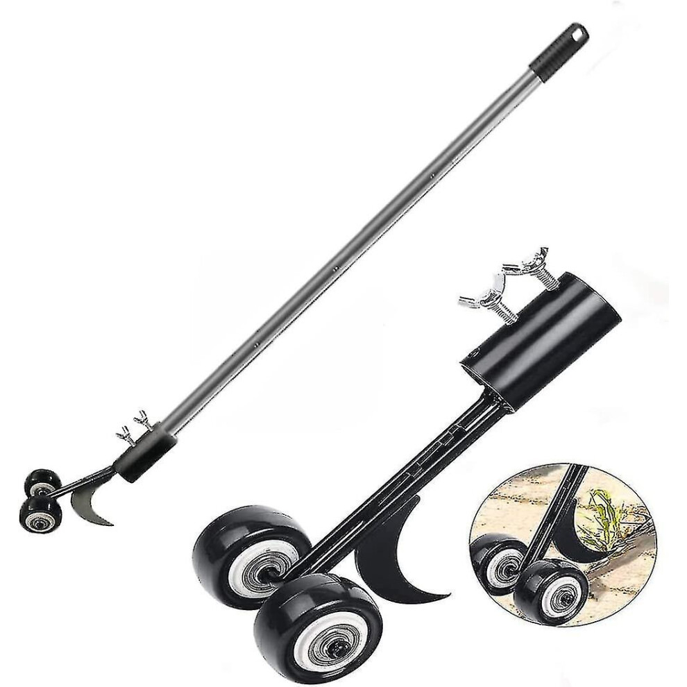 Weeding Tools For Garden,125cm Long Handled Weeder Without Kneeling,hook Weeding Tool For Block Paving,patio Weeder Tool Set With Wheels For Driveways