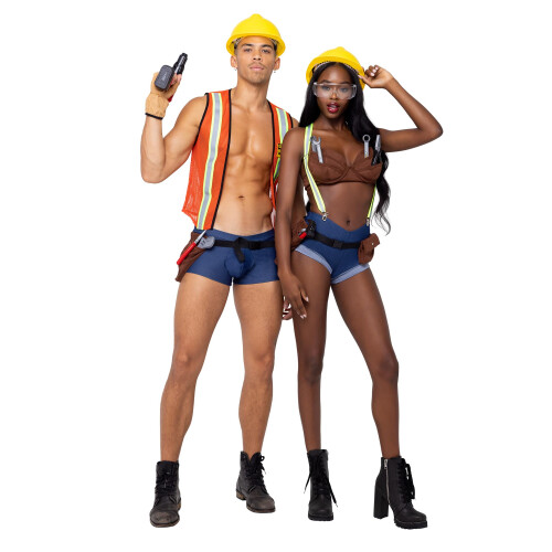 6195 - 5PC Herre Construction Hard-Worker - X-Large / Orange/Bl? 2
