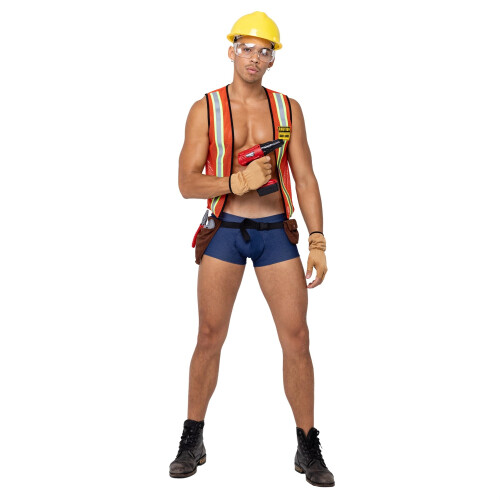6195 - 5PC Herre Construction Hard-Worker - X-Large / Orange/Bl?