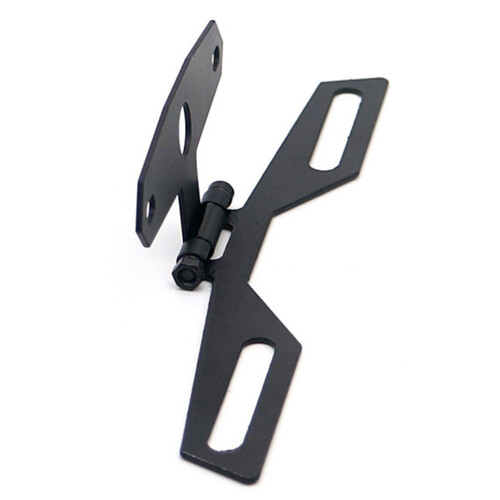 Motorcycle Folding License Plate Holder Adjustable Tail Rear Light Bracket Rack 1