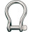 RONSTAN BOW SHACKLE 1/4 PIN 13/16L X 3/4W 1