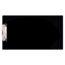 8,5x14 Klemmbrett-Acrylplatte mit einem flachen Clip in Schwarz