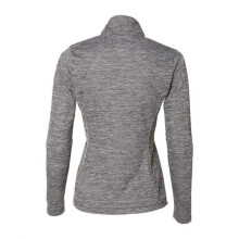 Russell Athletic Damen Pullover mit gestreiftem Viertelrei  verschluss - Schwarz L