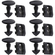 6 Pairs Rear Bumper Tow Eye Cover Inserts Fasteners Rear Bumper Tow Cover Clips Car Retainer Clips Trim Panel Bumper Clips for Car Panel Trim