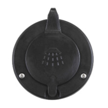 SCANDVIK CAPUCHON ET R CIPIENT POUR DOUCHE ENCASTR E - NOIR