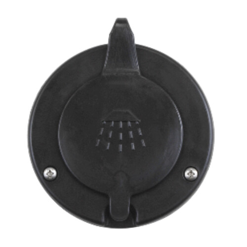 SCANDVIK CAPUCHON ET R   CIPIENT POUR DOUCHE ENCASTR   E - NOIR