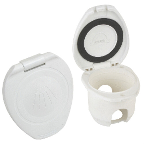 SCANDVIK REPLACMENT CUP/CAP FOR RECCESED SHOWER - WHITE