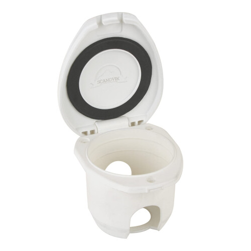 SCANDVIK REPLACMENT CUP/CAP FOR RECCESED SHOWER - WHITE 1