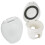 SCANDVIK REPLACMENT CUP/CAP FOR RECCESED SHOWER - WHITE 3