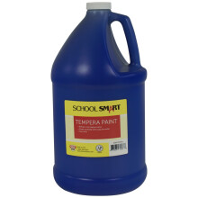 School Smart Tempera Paint Gallon Blue
