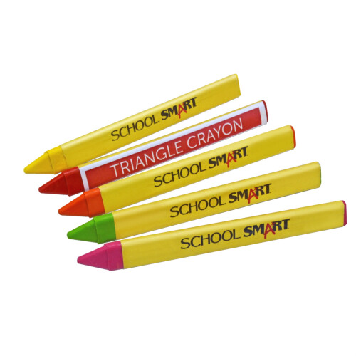 School Smart Triangular Crayons Zestaw 16 2