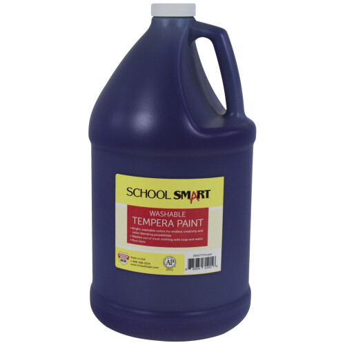 School Smart afwasbare temperaverf gallon paars