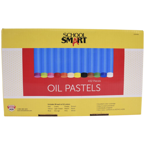 School Smart lpastelle-Set mit 432 Stck