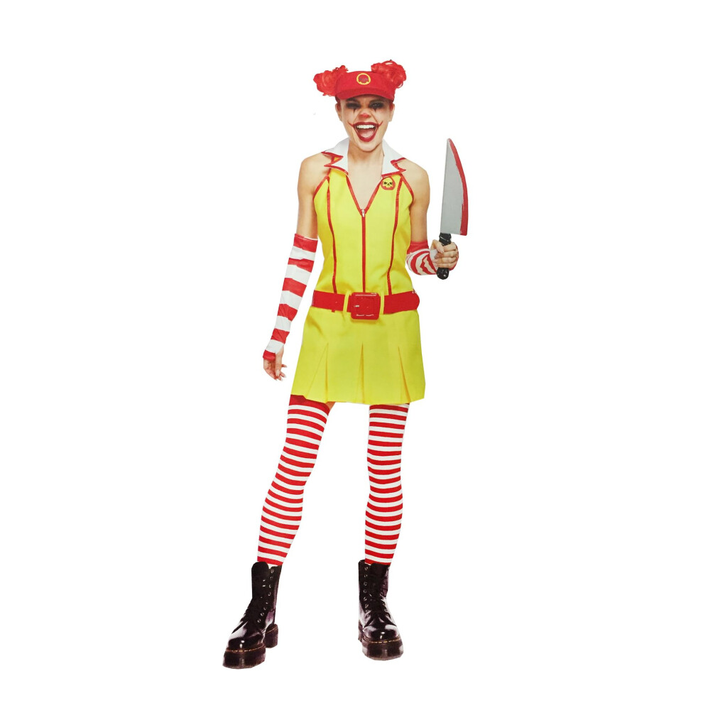 Photos - Fancy Dress Evil Fast Food clown Adult costume Large SRD-90262L-C