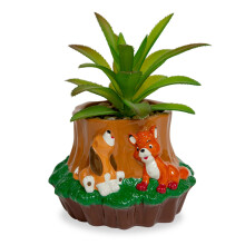 Disney The Fox and the Hound 4-palcov mini kvetin c s umel mi sukulentmi