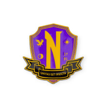 Spilla smaltata ""La famiglia Addams - Mercoled    Nevermore Academy""