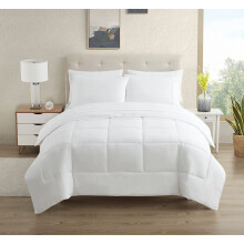 Slaapzaal Essentials College beddengoed dekbedset 5-delig Twin XL-formaat bed in een tas voor studenten, jongens en meisjes Twin XL wit