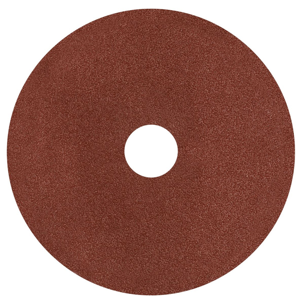 Sealey Worksafe® 125Mm Fibre Backed Sanding Disc 40Grit - Pack Of 25 Wsd540