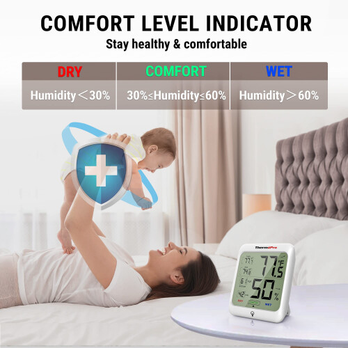 ThermoPro ThermoPro TP53 2 Pack Hygromètre Numérique Intérieur avec Indicateur de Confort 2