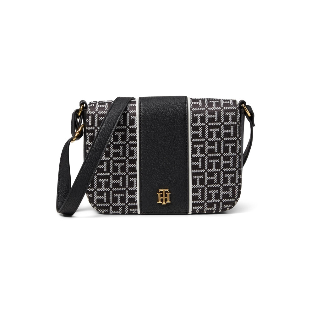 Tommy Hilfiger Chloe II Flap Crossbody Black/White