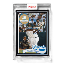 Carta MLB Topps Project70 337 Bo Jackson di UNDEFEATED