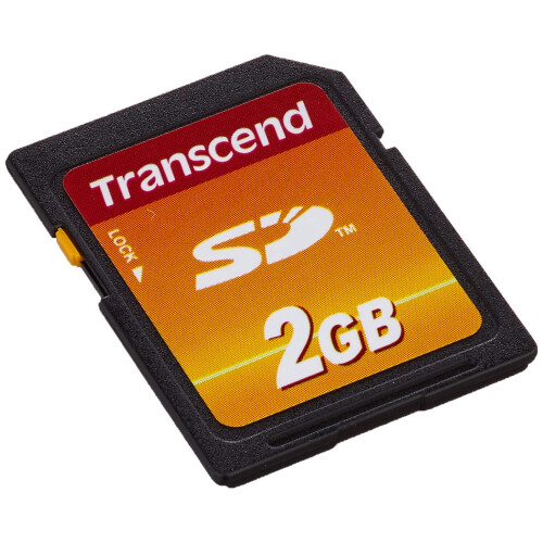 Transcend 2 GB SD Flash-hukommelseskort (TS2GSDC) 2