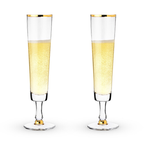 Ensemble de fl   tes     champagne de mariage par Twine