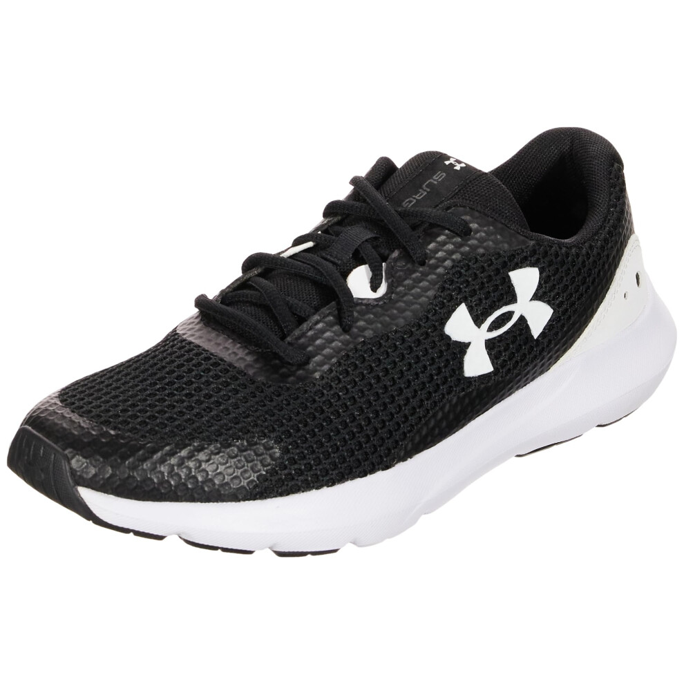 Under Armour Boys' Surge 3 Black/White 4 Medium US