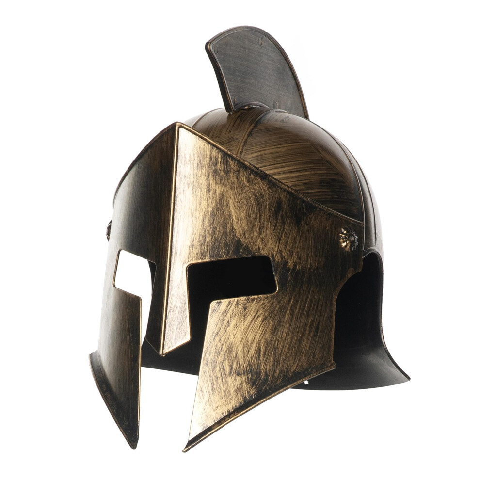 Casque de gladiateur romain en bronze Accessoire de costume pour adulte