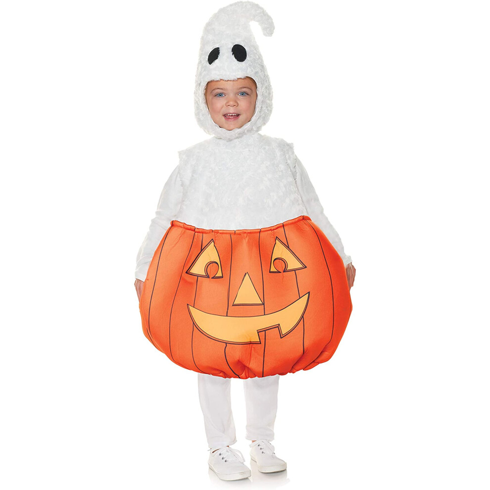 Photos - Fancy Dress Pumpkin ghost Plush Belly Babies Toddler costume Large B086TZMKV1(2-4T)