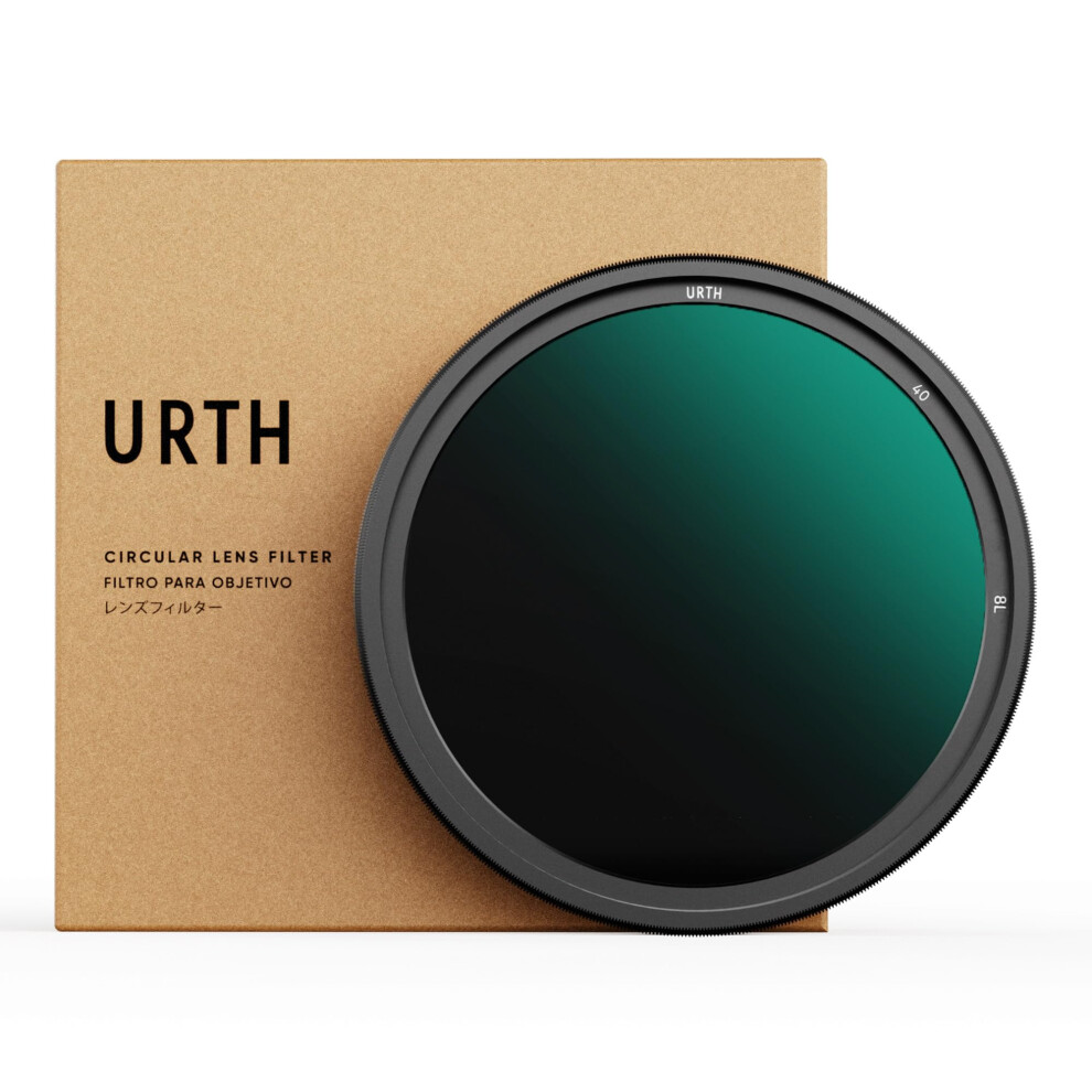 Urth 40.5Mm Nd2-400 Variable Nd Lens Filter - 1-8.6 Stop Range Ultra-Slim 20-Layer Nano-Coated Neutral Density Filter For Cameras 9354842005602