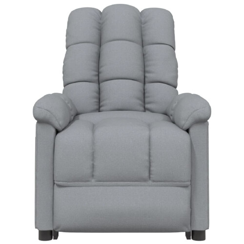 VidaXL vidaXL Massagesessel Hellgrau Stoff 2