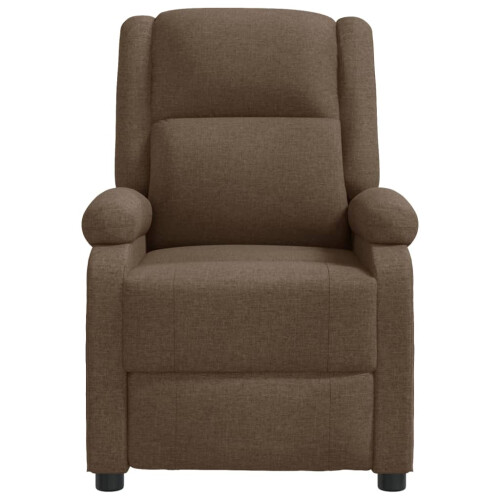 VidaXL vidaXL Massagesessel Braun Stoff 2