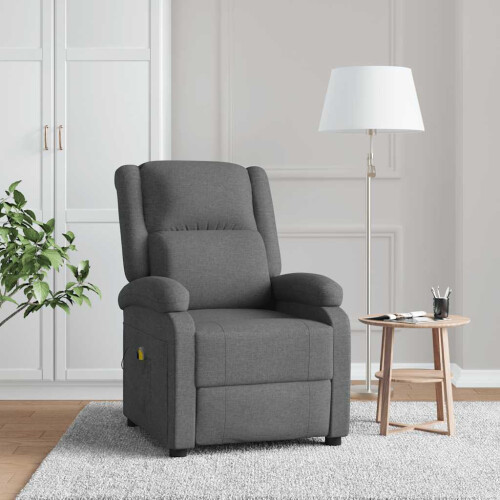VidaXL vidaXL Massagesessel Dunkelgrau Stoff