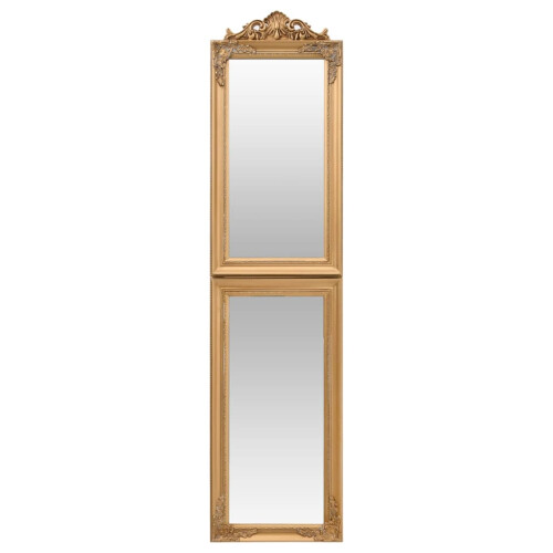VidaXL vidaXL Free-Standing Mirror Gold 17.7""x70.9"" 2