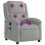 VidaXL vidaXL Massagesessel Hellgrau Samt 2