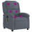 VidaXL vidaXL Massage-Relaxsessel, dunkelgrauer Samt 3